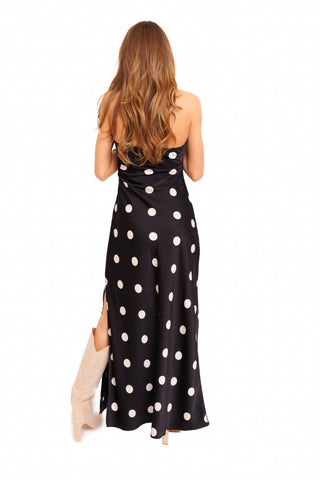 Bordeaux Maxi Dress, BLACK/CREAM