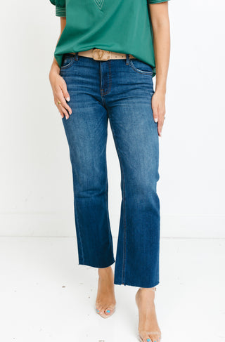 KUT: Kelsey Cropped Flare Jean, ROYAL