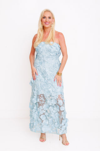 ENDLESS ROSE:Genevieve Maxi Dress, ICEY BLUE