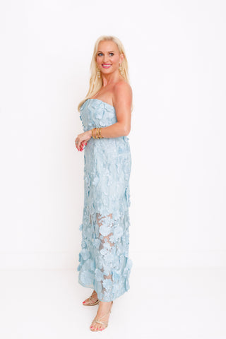 ENDLESS ROSE:Genevieve Maxi Dress, ICEY BLUE