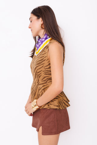 On Point Top, BROWN