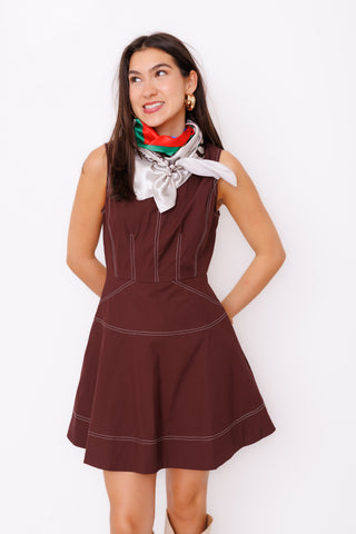 Espresso Yourself Mini Dress, BROWN