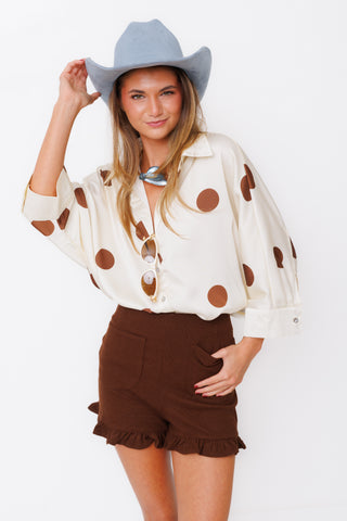 Dot Com Blouse, CREAM
