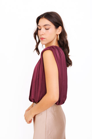 STEVE MADDEN: Milana Top, PURPLE WINE