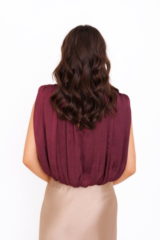 STEVE MADDEN: Milana Top, PURPLE WINE