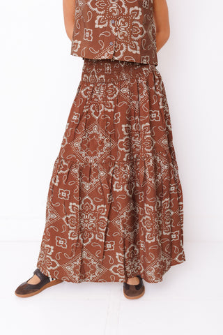 KARLIE: Bandana Babe Maxi Skirt