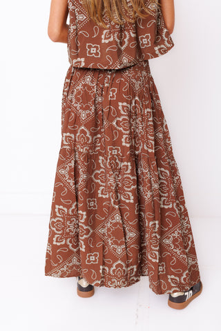 KARLIE: Bandana Babe Maxi Skirt