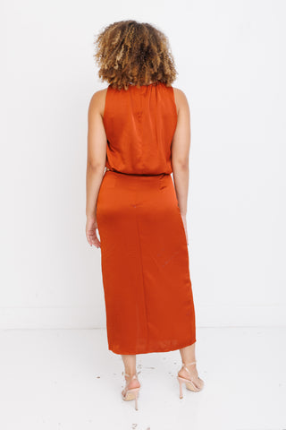 Polished Aura Midi Dress