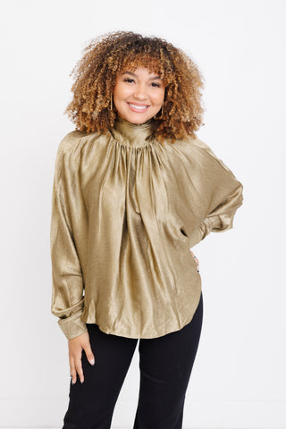 Everyday Drama Blouse, OLIVE