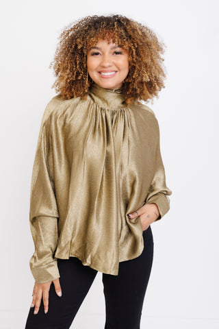 Everyday Drama Blouse, OLIVE