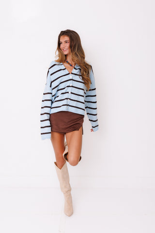 Sky Stripe Cardigan