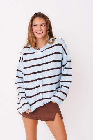 Sky Stripe Cardigan