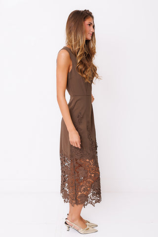 Laced in Luxe Midi Dress