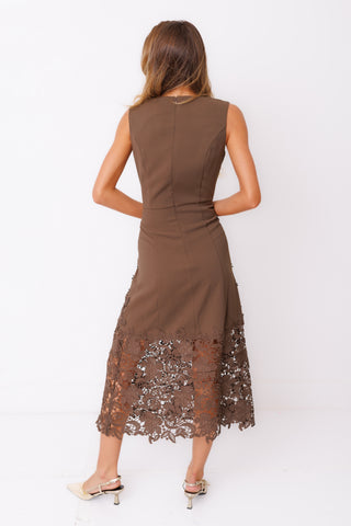 Laced in Luxe Midi Dress