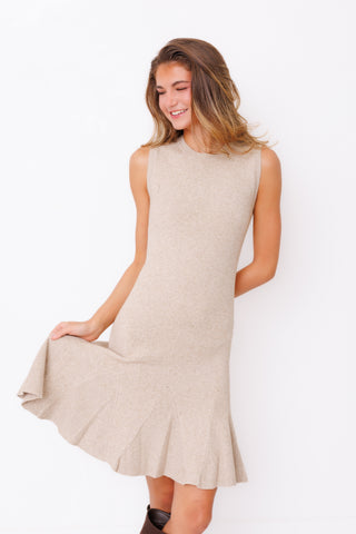 Oat Milk Mini Dress