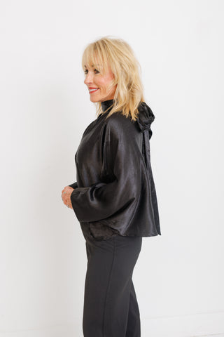 Everyday Drama Blouse, BLACK