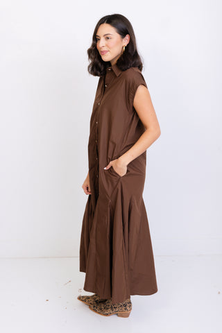 Block Street Cutie Dress, BROWN