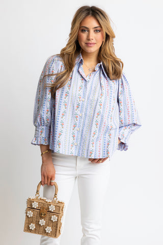 KARLIE: French Vine Blouse