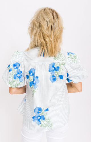 Daydream Garden Top, BLUE