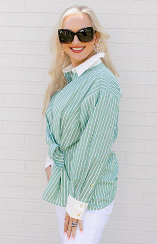 Dockside Brunch Top, GREEN