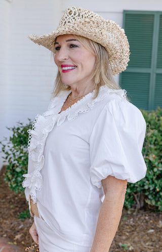 City Poise Blouse, OFF WHITE