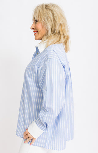 Dockside Brunch Top, BLUE