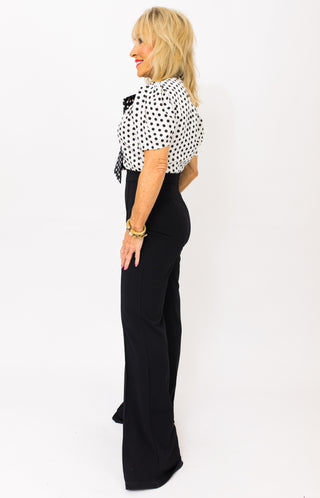 Spotlight Darling Jumpsuit, BLACK/WHITE