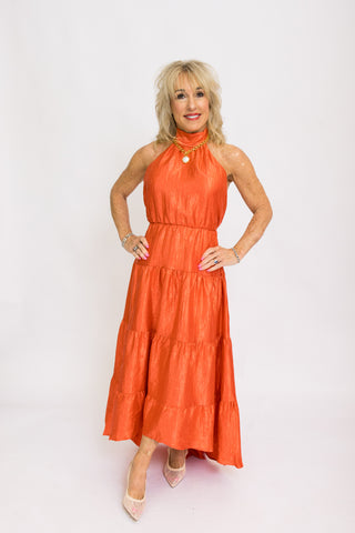 Golden Hour Glow Dress SUNSET ORANGE / M / GMD411037 Golden Hour Glow Dress SUNSET ORANGE / M / GMD411037