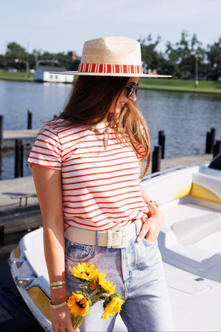 ZSUPPLY: Junie Striped Tee, LYCHEE