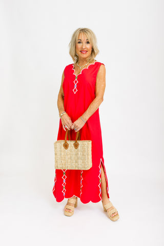 maxi dress red herring Hoai Gathered Slinky Halter Maxi Dress / Deep Red | MESHKI
