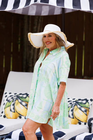 Shell Coast Love Dress, KIWI LIME