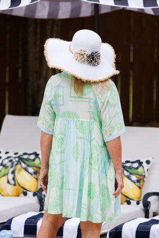 Shell Coast Love Dress, KIWI LIME
