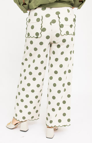 Palais Pants, ECRU OLIVE