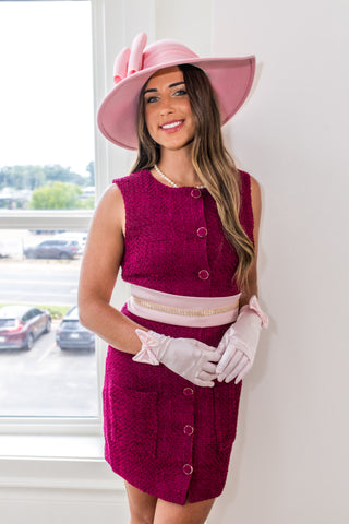ENDLESS ROSE: Camila Dress, BORDEAUX