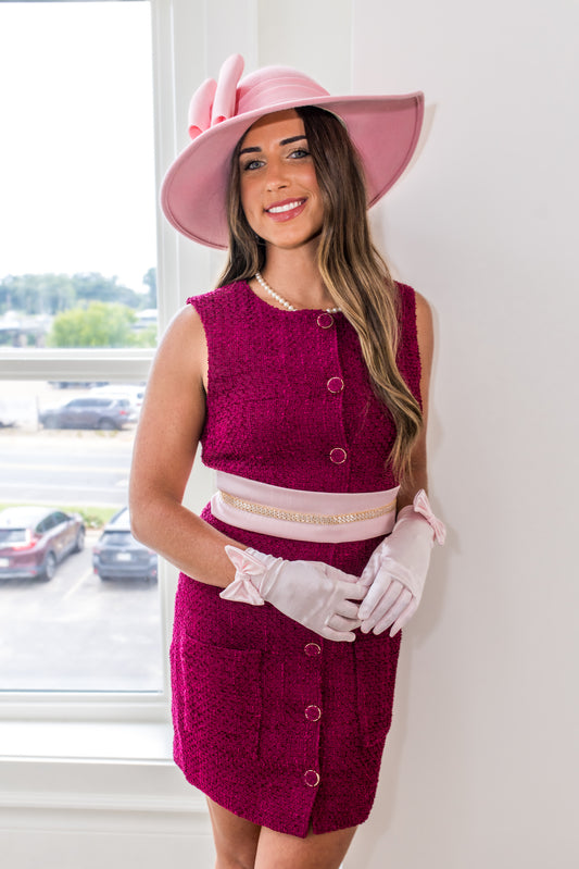 ENDLESS ROSE: Camila Dress, BORDEAUX