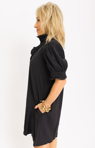 Casual Charm Dress, BLACK