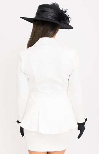 The Everly Jacket, WHITE