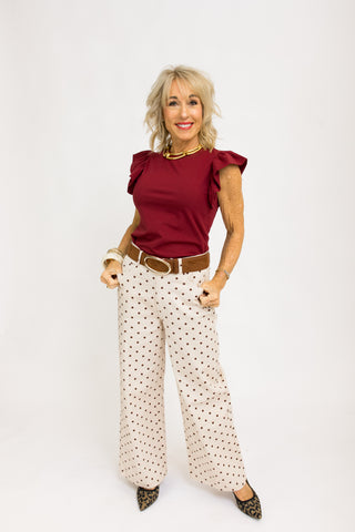 Wine & Roses Top