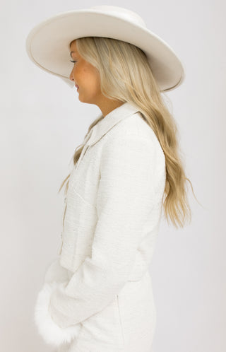 Refined Luxe Jacket, OFF WHITE