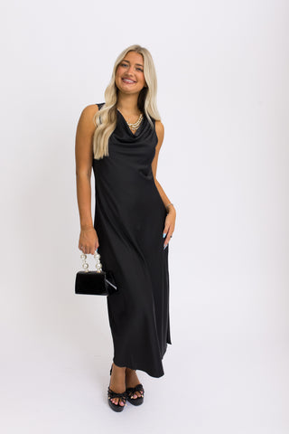 Enchanted Noir Midi Dress