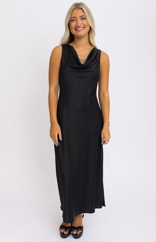 Enchanted Noir Midi Dress