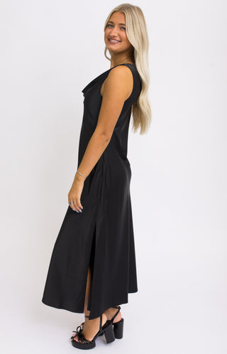 Enchanted Noir Midi Dress