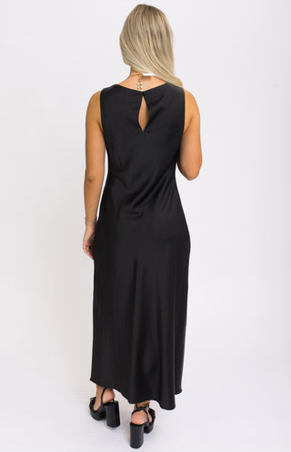 Enchanted Noir Midi Dress