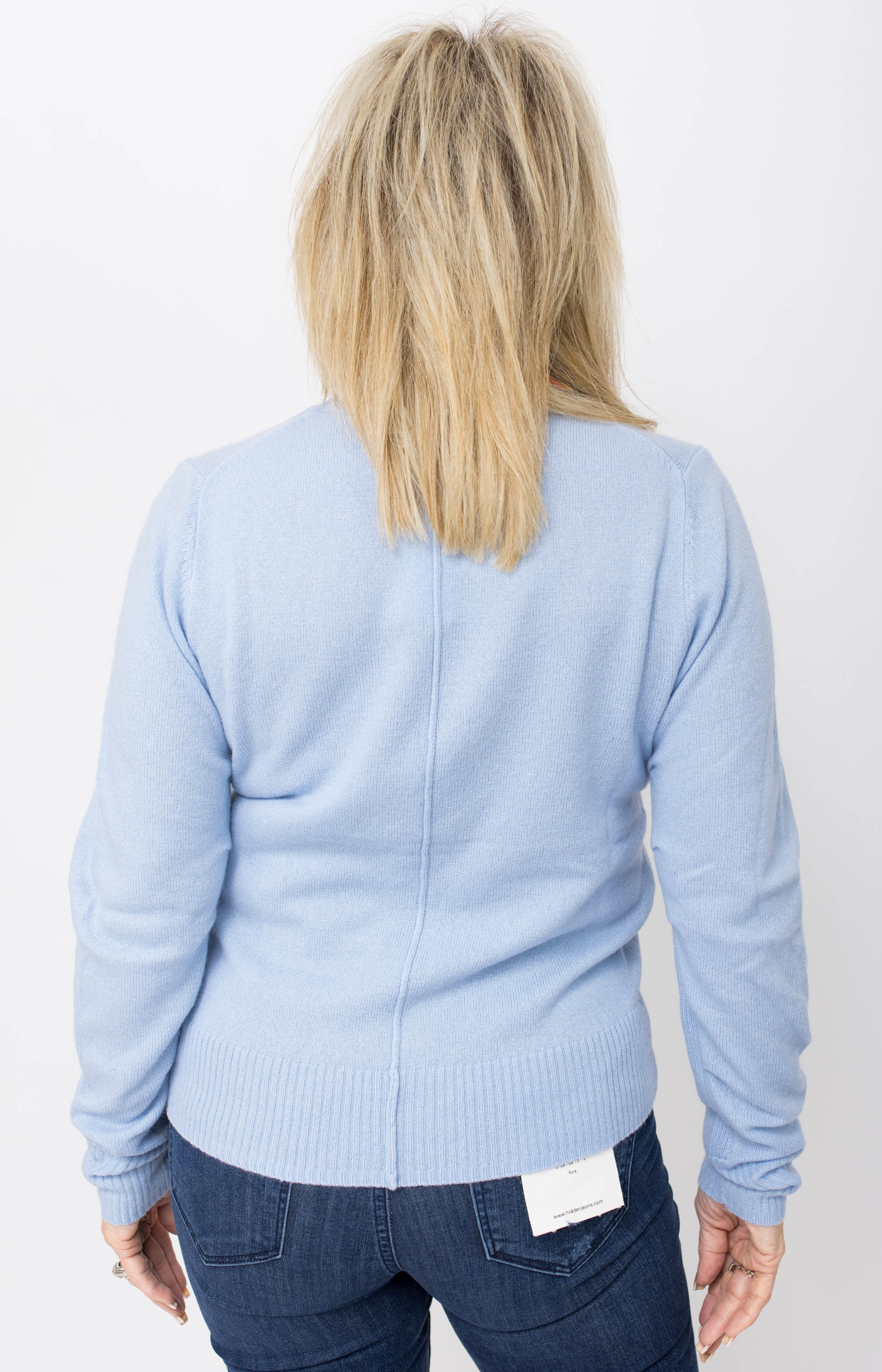 Sky Bliss Cashmere Sweater, BABY BLUE