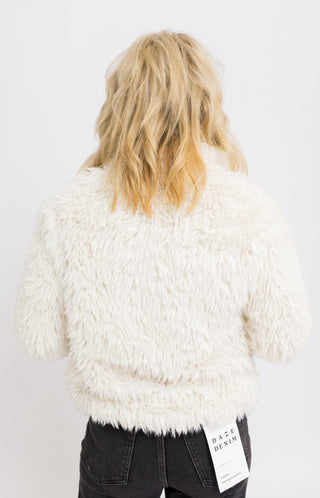Winter Whisper Fur Jacket, IVORY