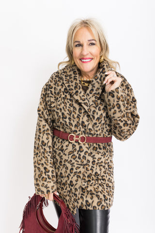 Z Supply: Lennon Animal Print Coat