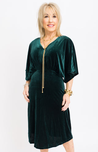 Tinsel Winter Dress, GREEN