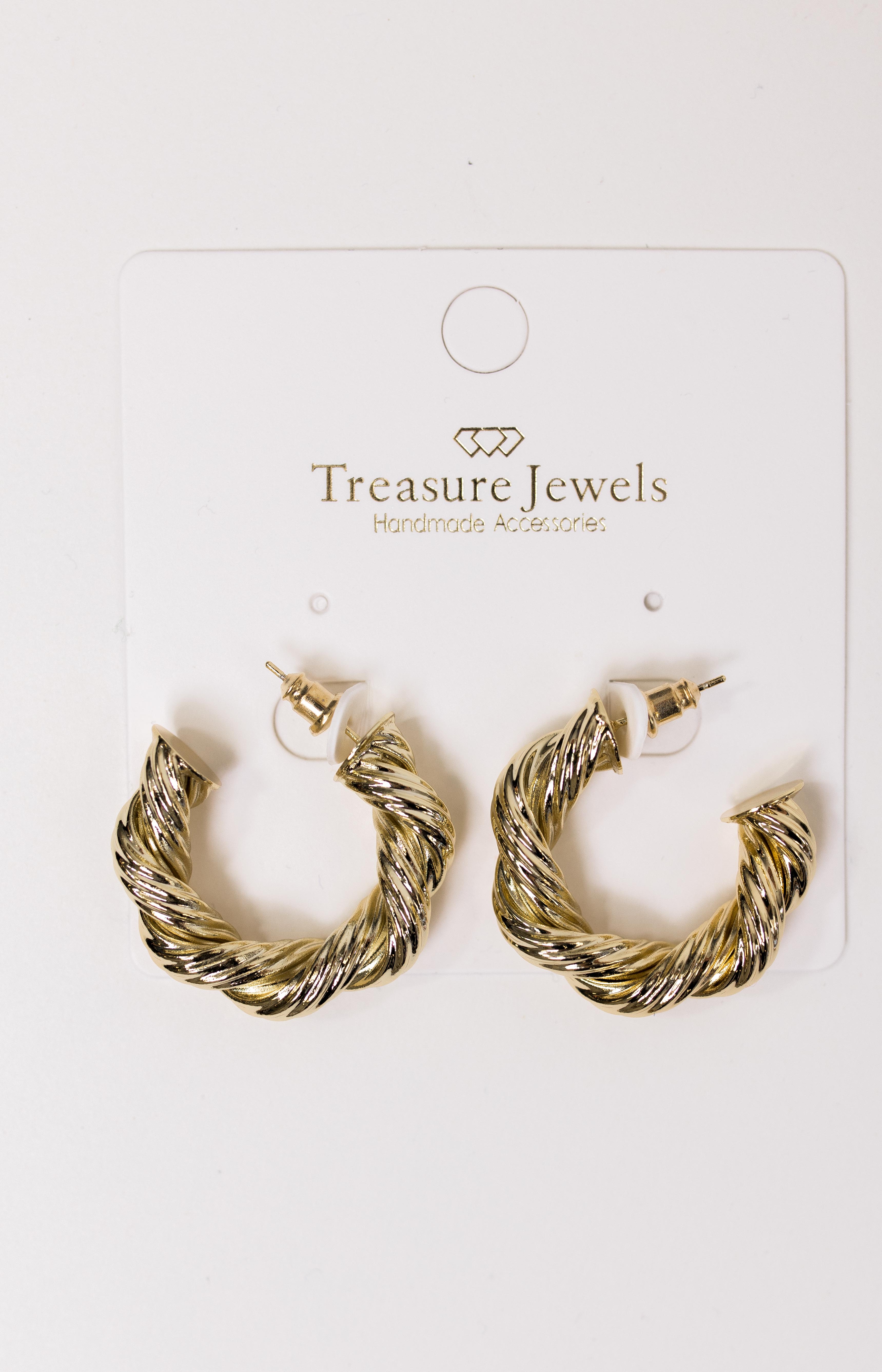 Treasure Jewels: The Jennifer Hoop, GOLD