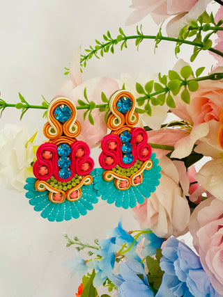 TREASURE JEWELS: Sammy Earrings, TURQUOISE