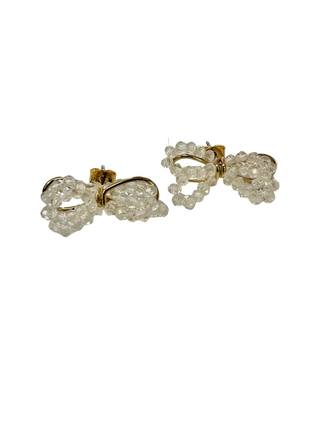 Clear Bead Bow Studs